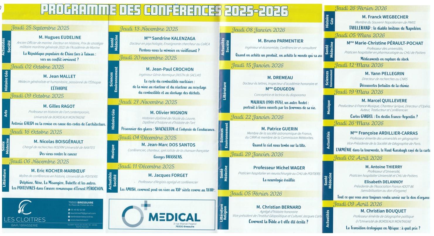 2025 2026 programme